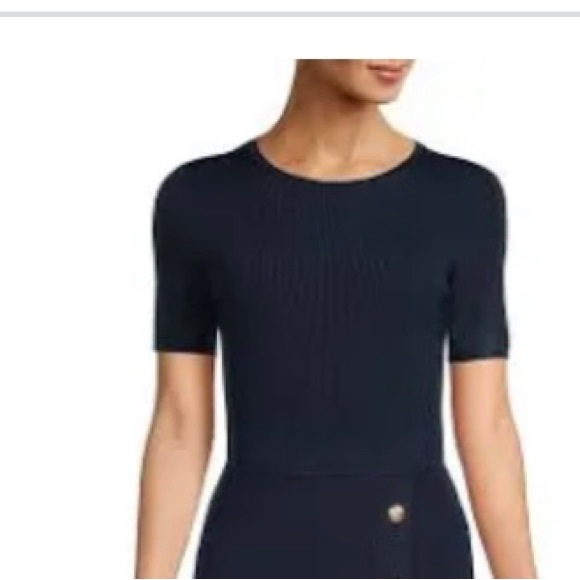 Banana Republic women blouse size S color Navy Blue - Picture 3 of 9